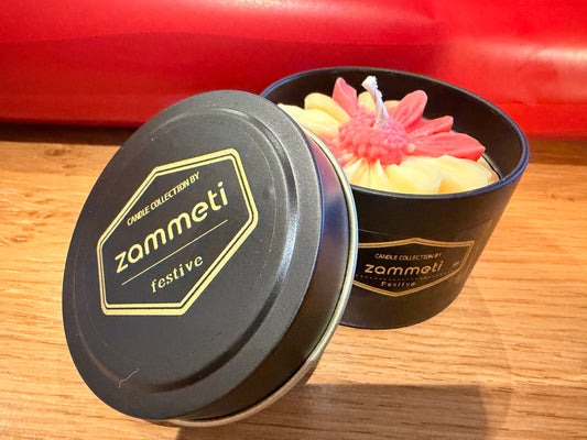 Zammeti Candle Collection - Christmas Tree Red 100g