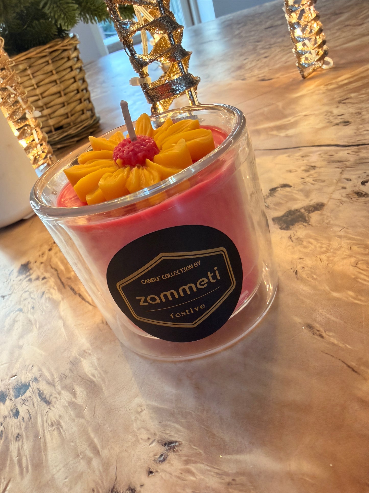 Zammeti Candle Collection - Christmas Tree Red